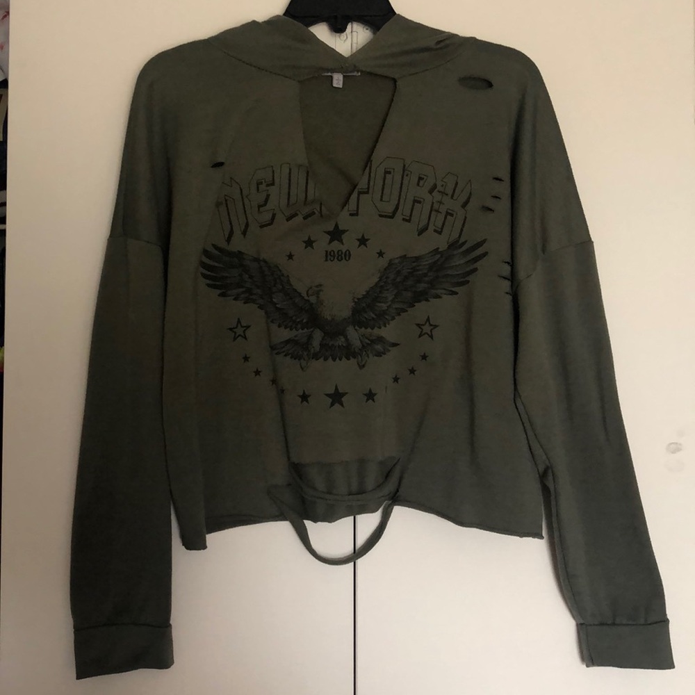 distressed long sleeve